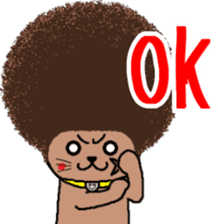 The Seven Afro Cats #3 -Boxing cat- sticker #13367247