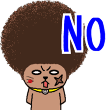 The Seven Afro Cats #3 -Boxing cat- sticker #13367248