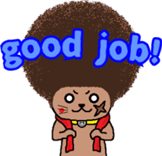 The Seven Afro Cats #3 -Boxing cat- sticker #13367251