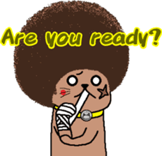 The Seven Afro Cats #3 -Boxing cat- sticker #13367258