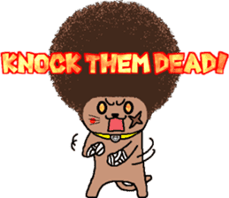 The Seven Afro Cats #3 -Boxing cat- sticker #13367259