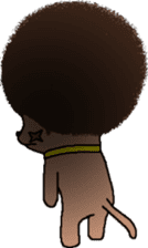 The Seven Afro Cats #3 -Boxing cat- sticker #13367262