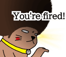 The Seven Afro Cats #3 -Boxing cat- sticker #13367264