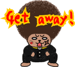 The Seven Afro Cats #3 -Boxing cat- sticker #13367266