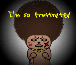 The Seven Afro Cats #3 -Boxing cat- sticker #13367267