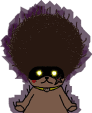 The Seven Afro Cats #3 -Boxing cat- sticker #13367271