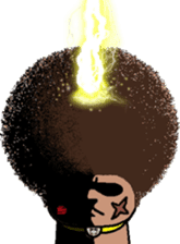 The Seven Afro Cats #3 -Boxing cat- sticker #13367272