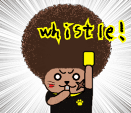 The Seven Afro Cats #3 -Boxing cat- sticker #13367276