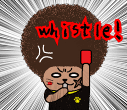 The Seven Afro Cats #3 -Boxing cat- sticker #13367277