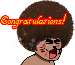 The Seven Afro Cats #3 -Boxing cat- sticker #13367284