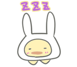 Chick of rabbit ears sticker #13367413