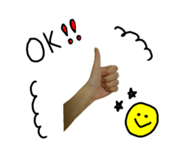 Signature of the hand sticker #13367606