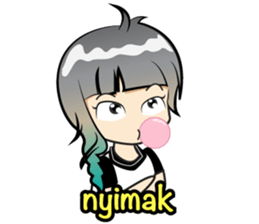 lt Girl sticker #13368031