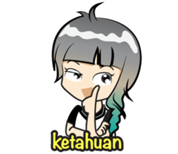 lt Girl sticker #13368049