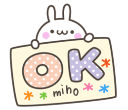 MIHO's basic pack,cute rabbit sticker #13369381