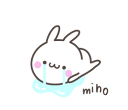 MIHO's basic pack,cute rabbit sticker #13369401