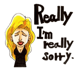 People who apology and something. sticker #13369444