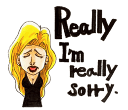 People who apology and something. sticker #13369444