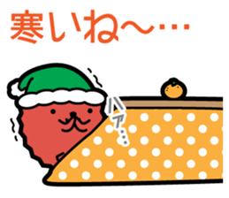 Funny pineapple & Lychee's winter sticker #13370559
