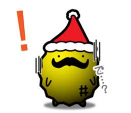 Funny pineapple & Lychee's winter sticker #13370568
