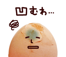 egg face Sticker sticker #13371333