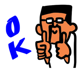 Beard and glasses (your face series) sticker #13372230