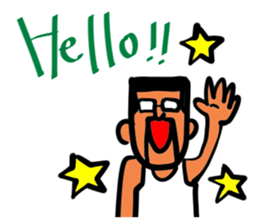 Beard and glasses (your face series) sticker #13372232