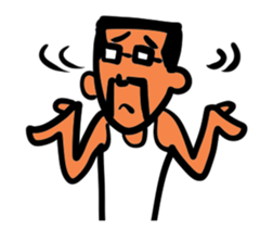 Beard and glasses (your face series) sticker #13372239