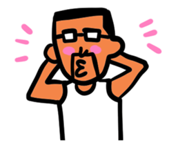 Beard and glasses (your face series) sticker #13372247