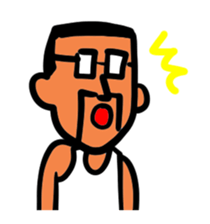 Beard and glasses (your face series) sticker #13372254