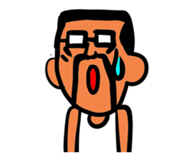 Beard and glasses (your face series) sticker #13372255