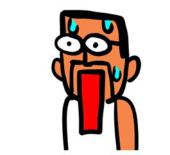 Beard and glasses (your face series) sticker #13372256