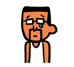 Beard and glasses (your face series) sticker #13372258