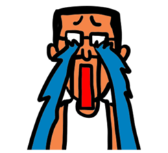 Beard and glasses (your face series) sticker #13372260