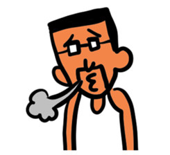 Beard and glasses (your face series) sticker #13372262