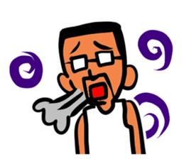 Beard and glasses (your face series) sticker #13372263