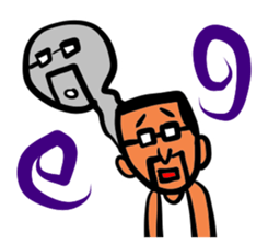 Beard and glasses (your face series) sticker #13372264