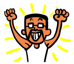 Beard and glasses (your face series) sticker #13372268