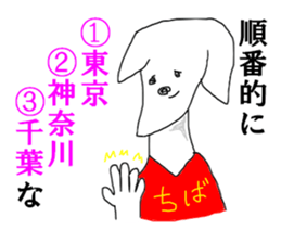 CHIBA guide sticker #13373201