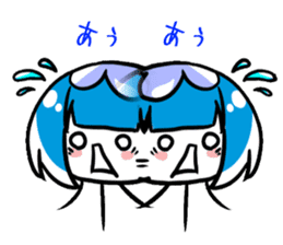 Jellyfish-chan and bell-kun of Cat.No,1 sticker #13373728