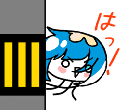 Jellyfish-chan and bell-kun of Cat.No,1 sticker #13373730