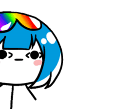 Jellyfish-chan and bell-kun of Cat.No,1 sticker #13373736