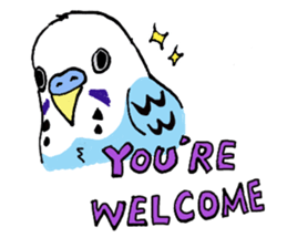 Q & P the budgies sticker #13374140