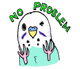 Q & P the budgies sticker #13374148