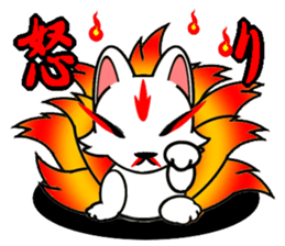Fox Onmyoji & cat samurai sticker #13374263