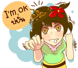 Cartoon lady Isan2 sticker #13375031