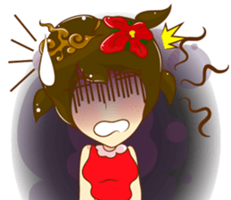 Cartoon lady Isan2 sticker #13375038