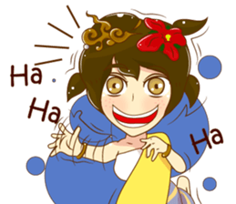 Cartoon lady Isan2 sticker #13375039