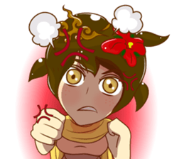 Cartoon lady Isan2 sticker #13375044