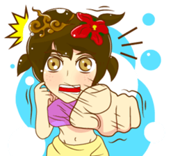 Cartoon lady Isan2 sticker #13375053